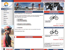 Tablet Screenshot of fahrradscheune-shop.de